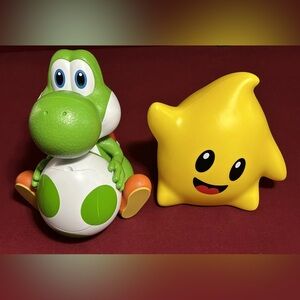 Super Mario Galaxy Yoshi Popcorn Bucket + Yellow Luma Star BNWT